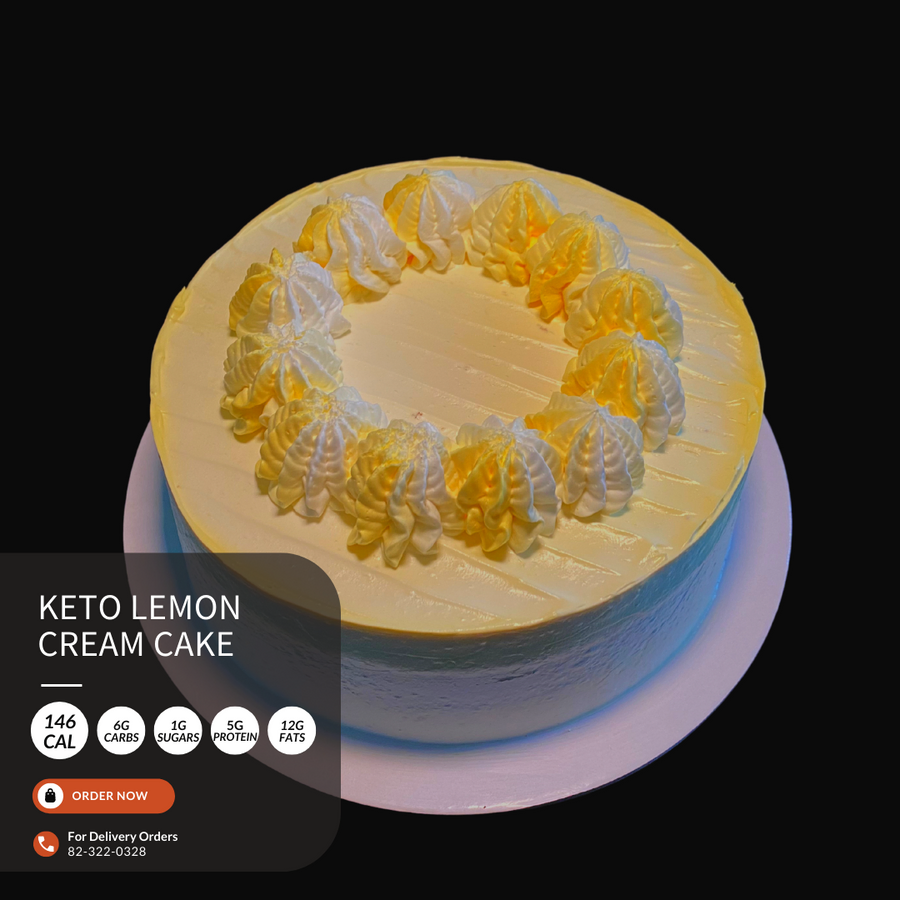 Keto Lemon Cream Cake