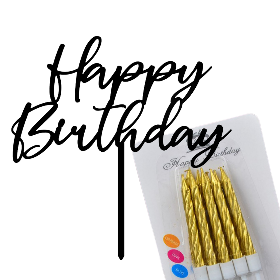 Birthday Topper and Candle